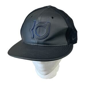 Nike True KD Wool Faux Leather Kevin Durant Strapback Adjustable Black Hat
